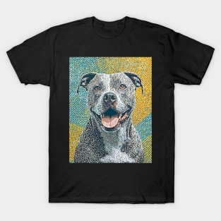 Dog Portrait - Pitbull T-Shirt